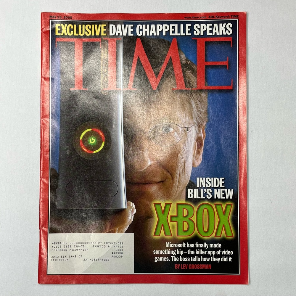 TIME magazine May 23, 2005 Cover: Bill Gates & X-BOX #M105